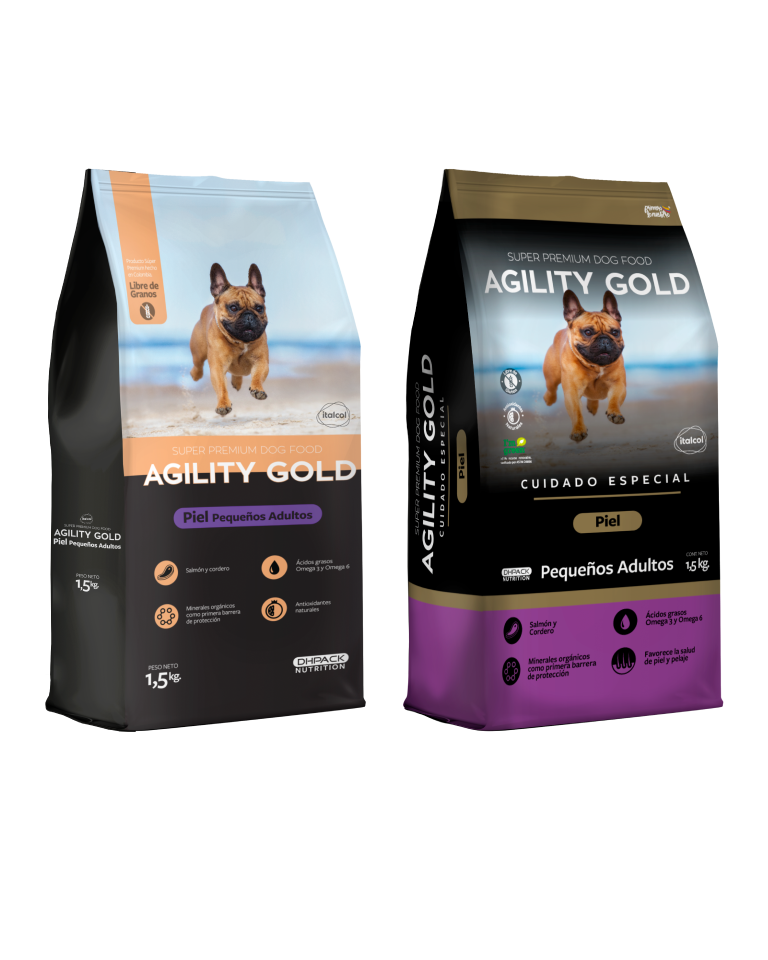 AGILITY GOLD PEQUEÑOS ADULTOS PAQUETE 1,5KG (Alimento) (Cuido)
